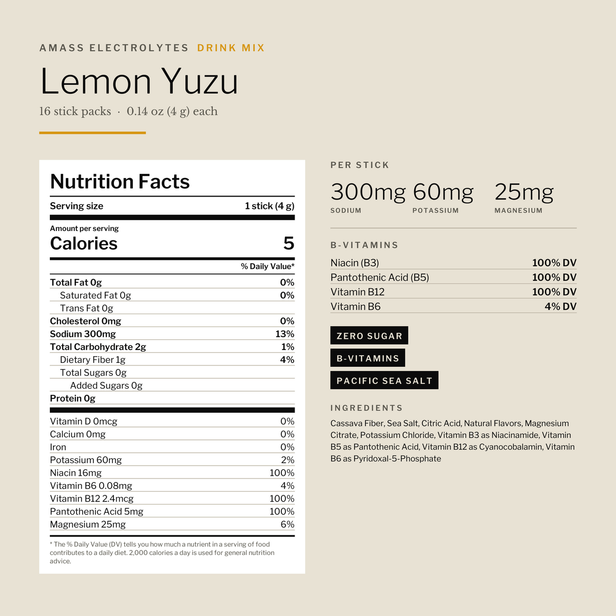 Lemon Yuzu Electrolyte Powder